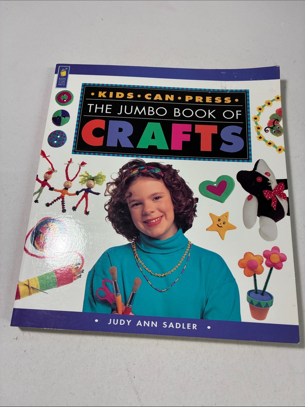 Kids Can Press The Jumbo Book of Crafts by Judy Ann Sadler - Turquoise Cover